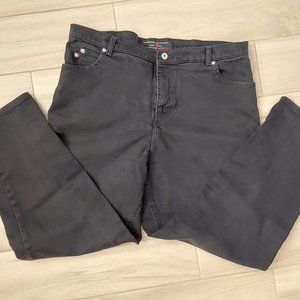 Mission Blues Black High Rise Straight Leg 100%Cotton Jeans. Size 18 Average